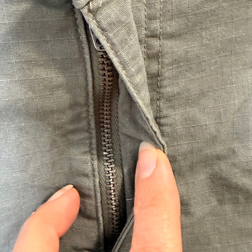Eddie Bauer Hiking Ripstop Utility Short 5" Outdoor (12) Olive Cotton Stretch - Picture 5 of 12